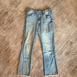 Mother The Hustler Ankle Fray jeans